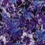 Baumwolljersey Digital Blumen - dunkelblau