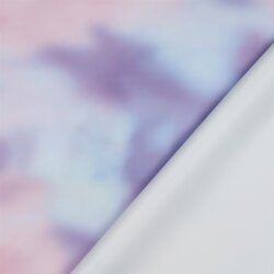 Regenjackenstoff Soft Batik - lila