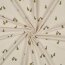 Baumwolljersey Bio~Organic Birnen - cremebeige