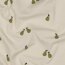Baumwolljersey Bio~Organic Birnen - cremebeige