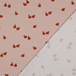 Baumwolljersey Bio~Organic Orangen - perlrosa