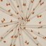 Baumwolljersey Bio~Organic Orangen - cremebeige