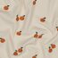 Baumwolljersey Bio~Organic Orangen - cremebeige