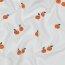 Baumwolljersey Bio~Organic Orangen - weiß