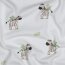 Baumwolljersey Organic Digital Zebras - weiß