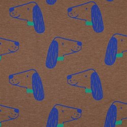 Baumwolljersey Hunde - kamelbraun meliert