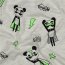 Baumwolljersey Neon Superhelden - creme meliert
