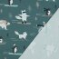 French Terry Digital Winter Tiere - salbei