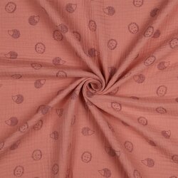 Musselin Igel - softaltpink