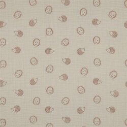 Musselin Igel - cremebeige