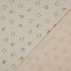 Musselin Igel - cremebeige