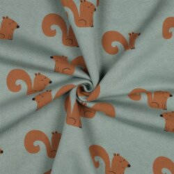 Wintersweat SQUIRRELS - altgrün