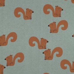 Wintersweat SQUIRRELS - altgrün