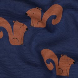 Wintersweat SQUIRRELS - jeansblau