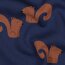 Wintersweat SQUIRRELS - jeansblau