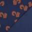 Wintersweat SQUIRRELS - jeansblau