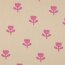 Rippenjersey Bio~Organic Blumen - natur/pink