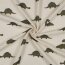 Musselin BIO~Organic Dinos - natur/oliv