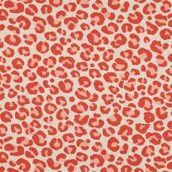 Ganzjahressweat Leotupfen  - cremebeige/orange