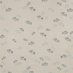 Musselin BIO~Organic Fische - natur