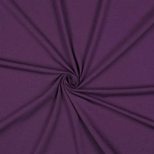 Baumwolljersey Bio~Organic *Gerda* - dunkelpflaume