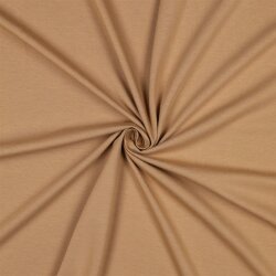 Baumwolljersey Bio~Organic *Gerda* - kamelbeige