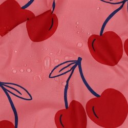 Beschichtete Baumwolle Kirschen - pink