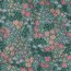 Beschichtete Baumwolle Blumen - grün
