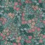 Beschichtete Baumwolle Blumen - grün