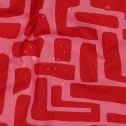Beschichtete Baumwolle Abstrakt - rot
