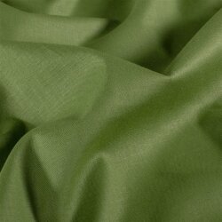 Baumwollstoff Fahnentuch Cretonne *Marie* Uni - moosgrün