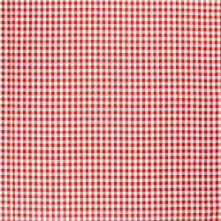 Baumwollpopeline garngefärbt Vichy Karo 10mm - rot
