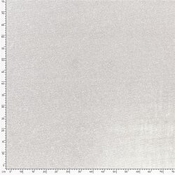 Polyesterjersey Glitzer Uni - silber