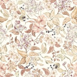 Regenjackenstoff Digital Floral - creme
