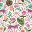 Regenjackenstoff Digital bunte Pantherwelt - creme
