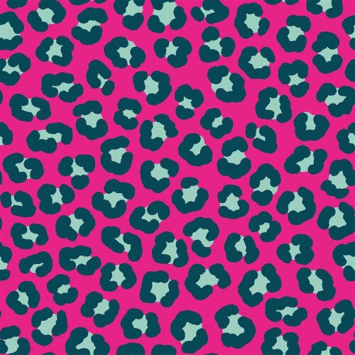Regenjackenstoff Digital Leotupfen - pink