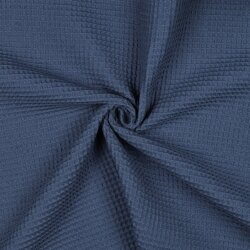 Waffelpiqué *Vera* 6mm - dunkeljeansblau