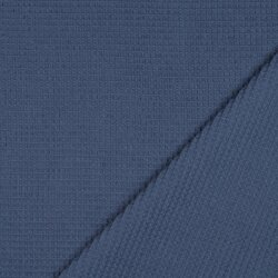 Waffelpiqué *Vera* 6mm - dunkeljeansblau