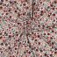 Baumwolljersey Organic Digital Blumen - creme/dunkelweinrot