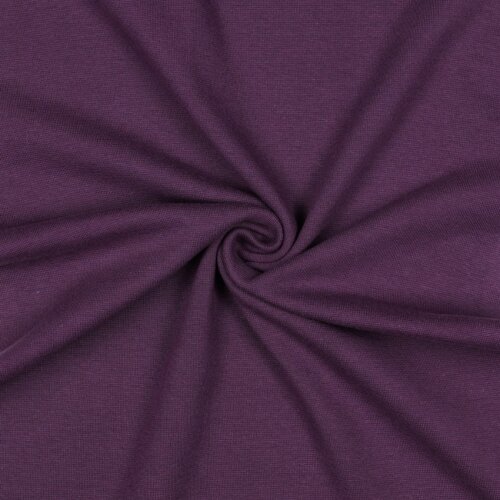 Strickbündchen Bio~Organic *Gerda* - altaubergine