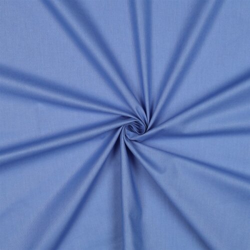 Baumwollpopeline *Vera* Uni - himmelblau
