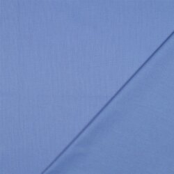 Baumwollpopeline *Vera* Uni - himmelblau