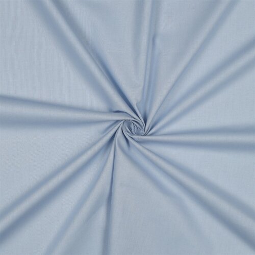 Baumwollpopeline *Vera* Uni - hellbabyblau