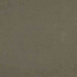 Musselin Uni *Vera*  - dunkelmoosgrün