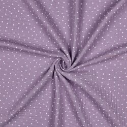 Musselin kleine Punkte - altmauve