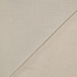 Dreilagiger Baumwoll Musselin Bio~Organic - natur