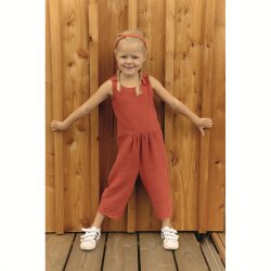 Dreilagiger Baumwoll Musselin Bio~Organic - sandbraun