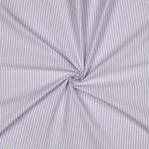 Baumwollpopeline Streifen 3mm, garngefärbt - helllila