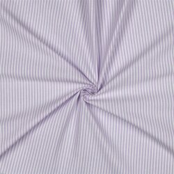 Baumwollpopeline Streifen 3mm, garngefärbt - helllila
