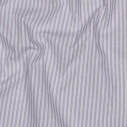 Baumwollpopeline Streifen 3mm, garngefärbt - helllila